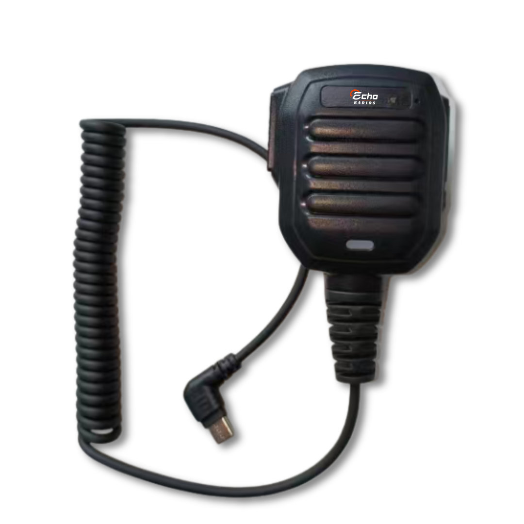 EchoRadios PTT Handheld Mic — USB-C | Battery-Boosted Audio