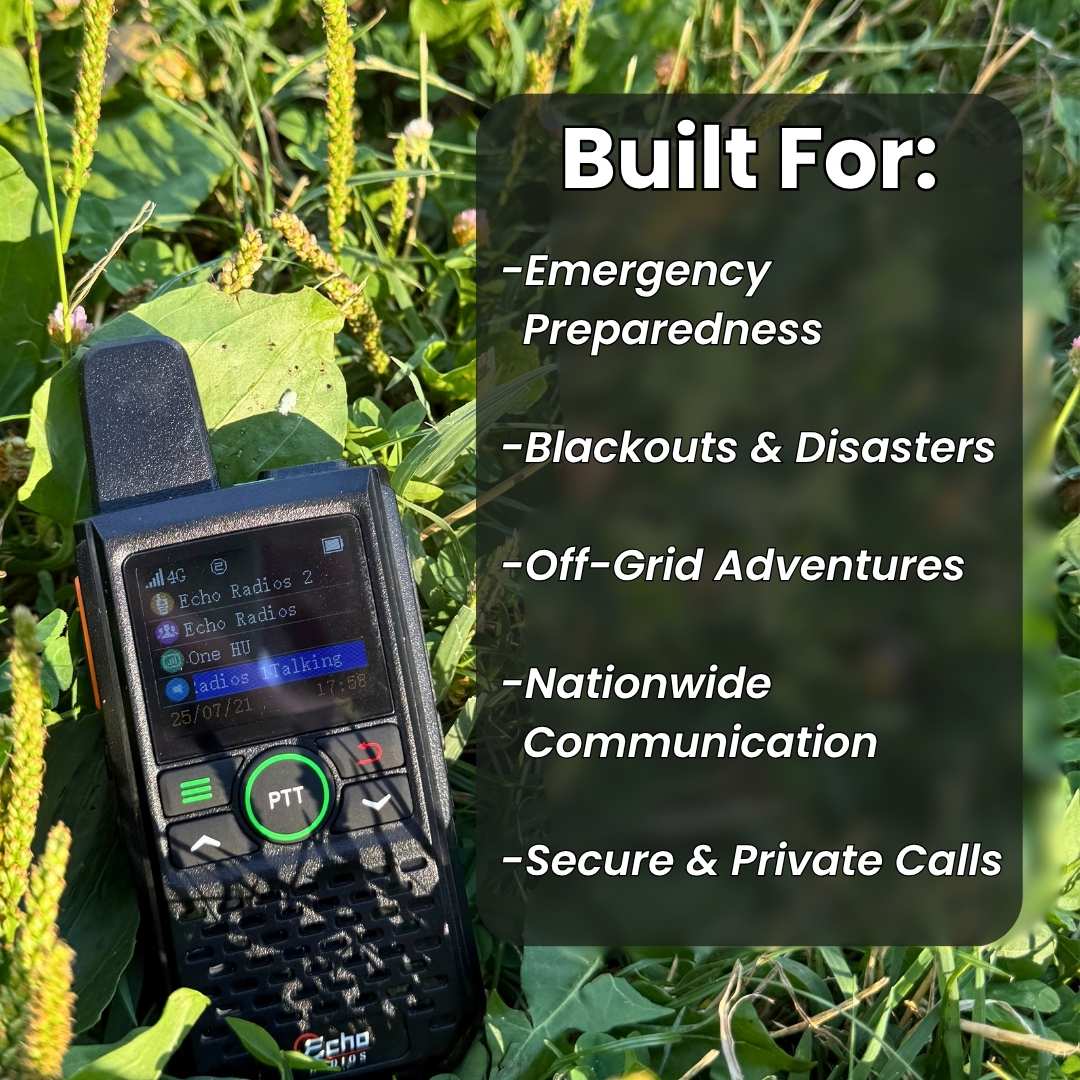 Echo Radios PTT Walkie-Talkie