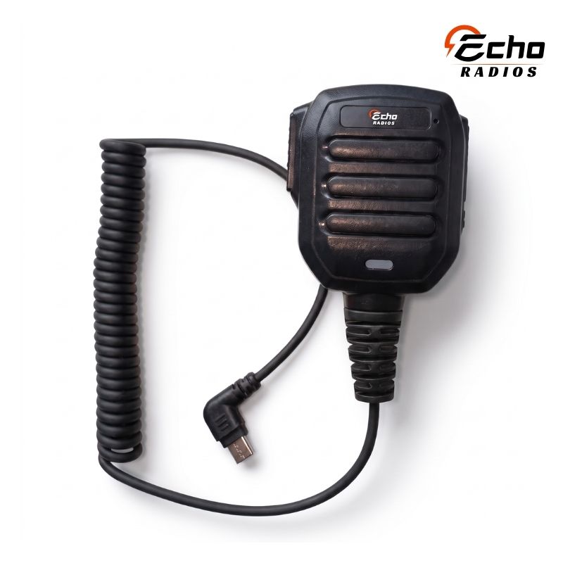 EchoRadios PTT Handheld Mic — USB-C | Battery-Boosted Audio