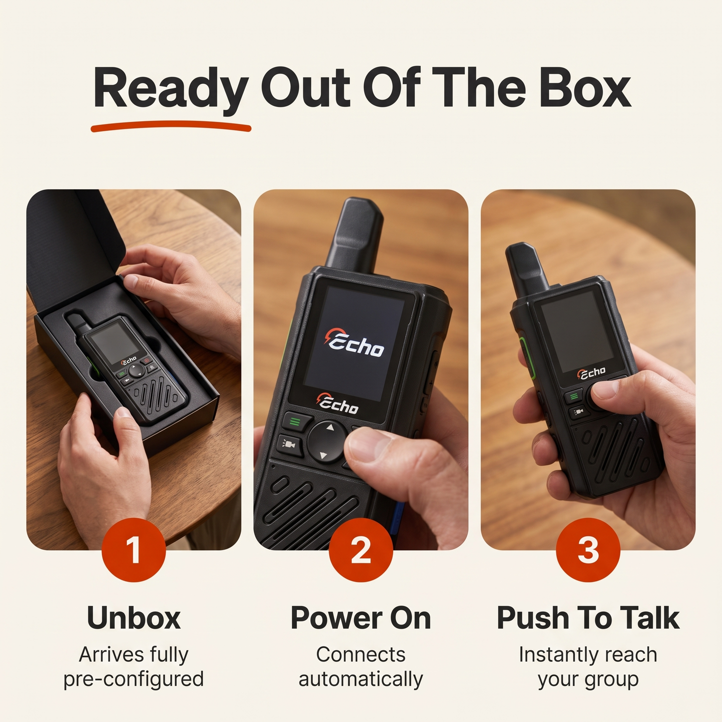 Echo Radios Pro PTT Walkie-Talkie