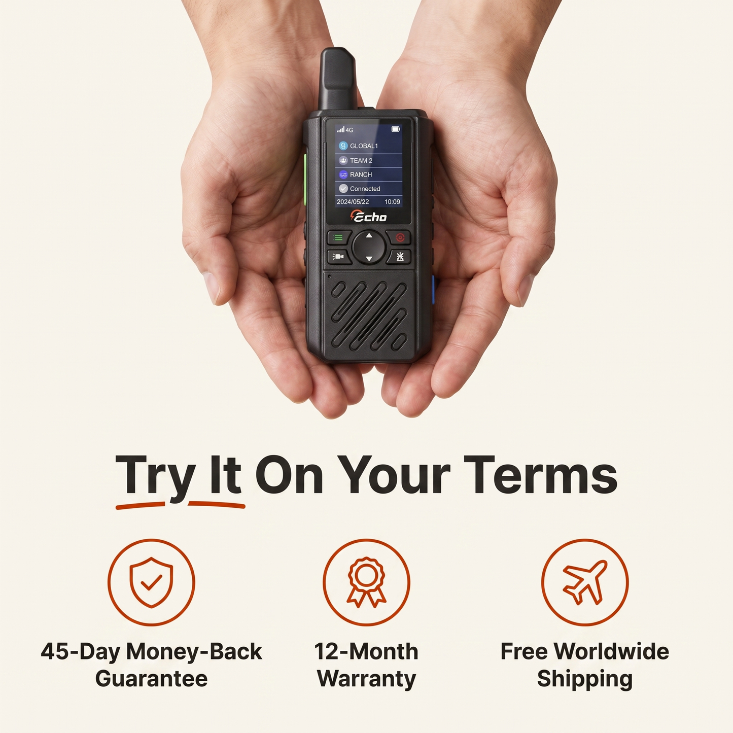 Echo Radios Pro PTT Walkie-Talkie